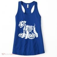Miniature Schnauzer Skeleton Birthday Halloween Cute Gift Women's Tank Top thumb 0