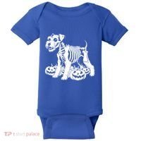 Miniature Schnauzer Skeleton Birthday Halloween Cute Gift Baby Bodysuit thumb 0
