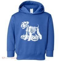 Miniature Schnauzer Skeleton Birthday Halloween Cute Gift Toddler Hoodie thumb 0
