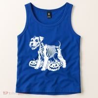 Miniature Schnauzer Skeleton Birthday Halloween Cute Gift Tank Top thumb 2