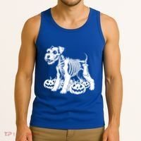 Miniature Schnauzer Skeleton Birthday Halloween Cute Gift Tank Top thumb 3