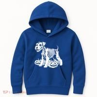 Miniature Schnauzer Skeleton Birthday Halloween Cute Gift Kids Hoodie thumb 0