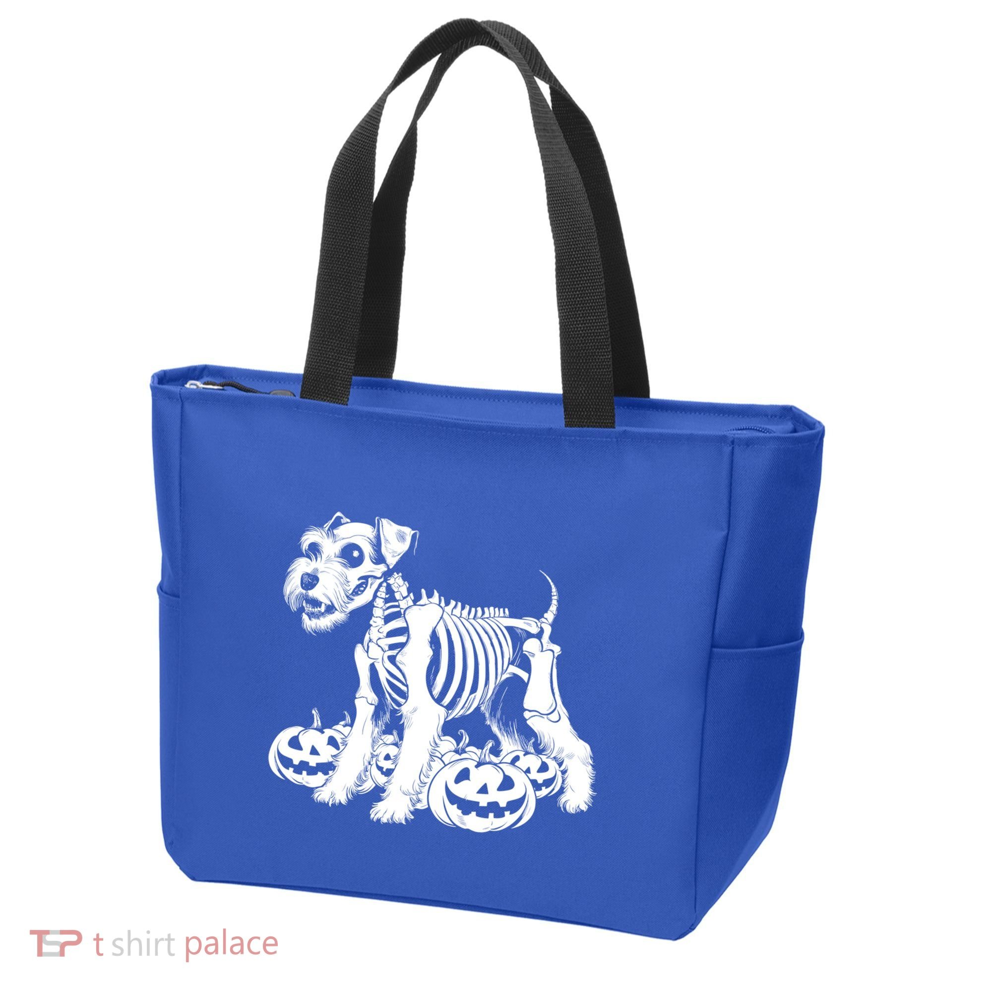 Miniature Schnauzer Skeleton Birthday Halloween Cute Gift Tote Bag