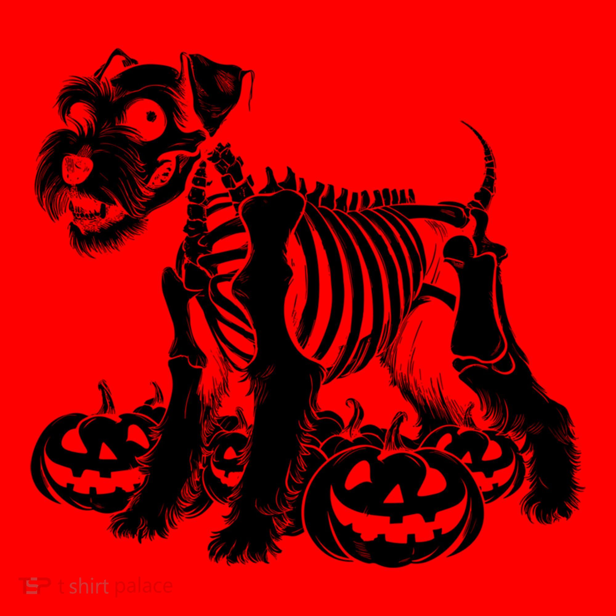 Miniature Schnauzer Skeleton Birthday Halloween Cute Gift Santa Hat