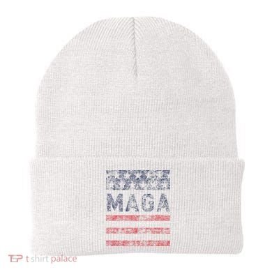 MAGA Stars & Stripes Retro Vintage Distressed Graphic Beanie