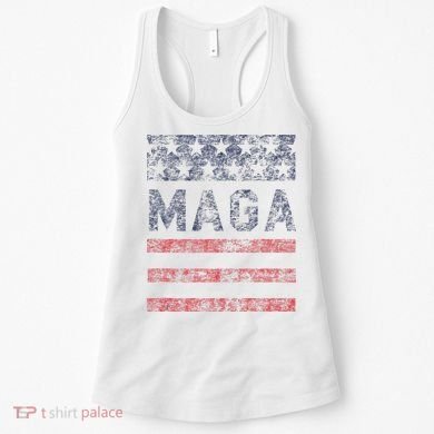 MAGA Stars & Stripes Retro Vintage Distressed Graphic Women's Tank Top