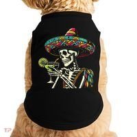 Mexican Skeleton Sombrero Cinco De Mayo Mexican Fiesta Party Doggie Tank thumb 0