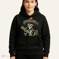 Mexican Skeleton Sombrero Cinco De Mayo Mexican Fiesta Party Hoodie thumb 5
