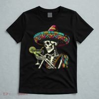 Mexican Skeleton Sombrero Cinco De Mayo Mexican Fiesta Party T-Shirt thumb 5