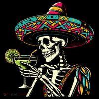 Mexican Skeleton Sombrero Cinco De Mayo Mexican Fiesta Party Coffee Mug thumb 5