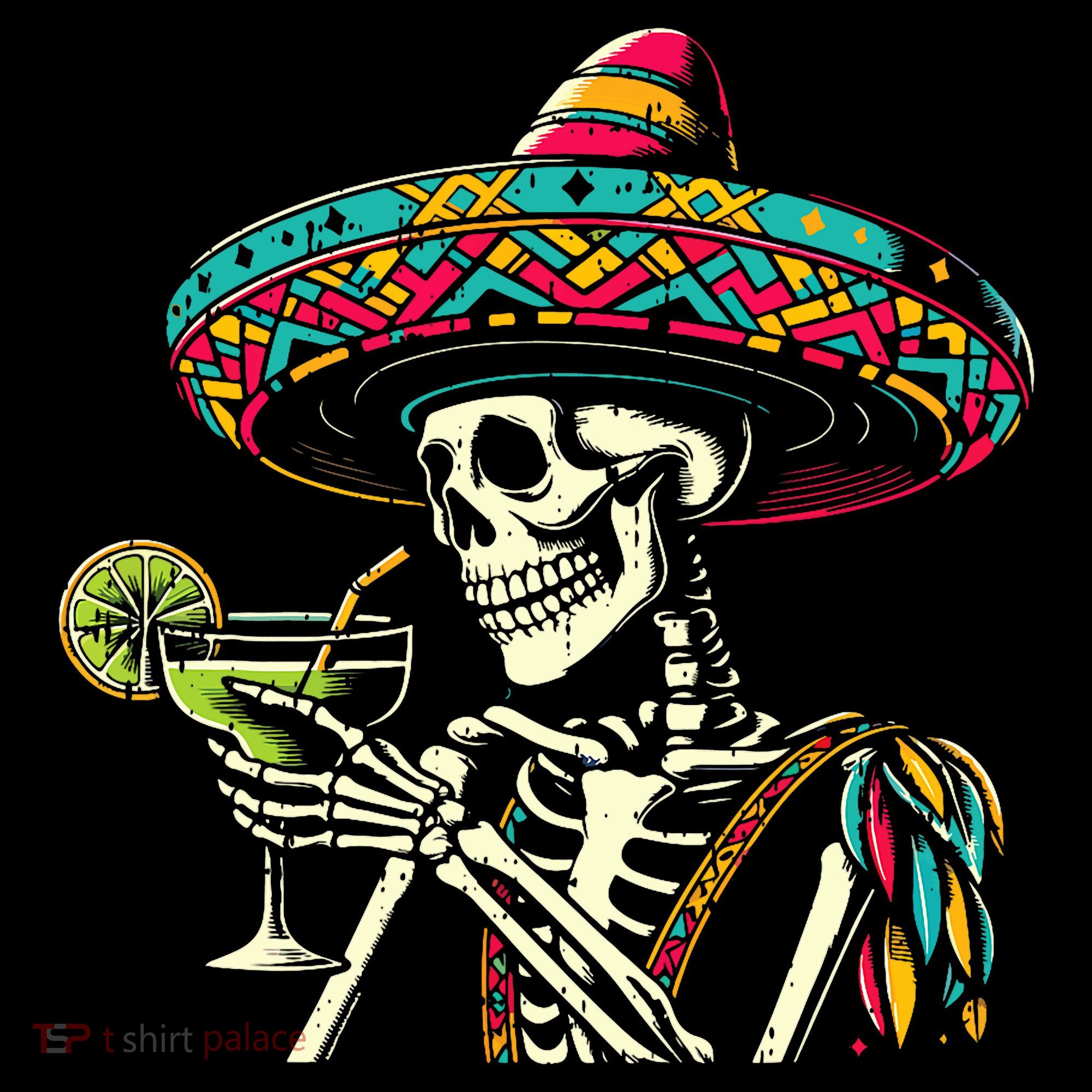 Mexican Skeleton Sombrero Cinco De Mayo Mexican Fiesta Party Coffee Mug