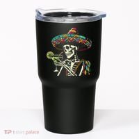 Mexican Skeleton Sombrero Cinco De Mayo Mexican Fiesta Party Tumbler thumb 0