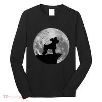 Miniature Schnauzer Silhouette In The Moon Costume Long Sleeve Shirt thumb 0
