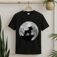 Miniature Schnauzer Silhouette In The Moon Costume T-Shirt thumb 2