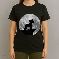 Miniature Schnauzer Silhouette In The Moon Costume T-Shirt thumb 4