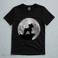 Miniature Schnauzer Silhouette In The Moon Costume T-Shirt thumb 5