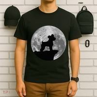 Miniature Schnauzer Silhouette In The Moon Costume T-Shirt thumb 6