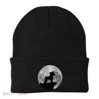 Miniature Schnauzer Silhouette In The Moon Costume Beanie thumb 0