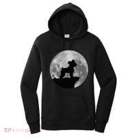 Miniature Schnauzer Silhouette In The Moon Costume Women's Hoodie thumb 0