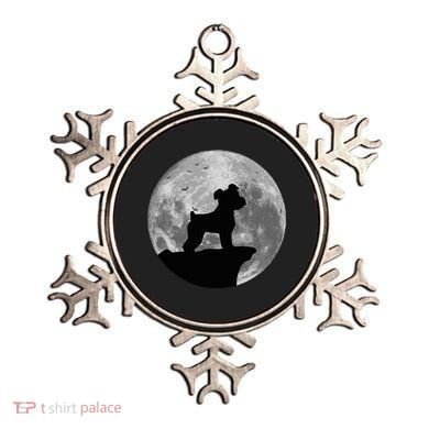 Miniature Schnauzer Silhouette In The Moon Costume Ornament