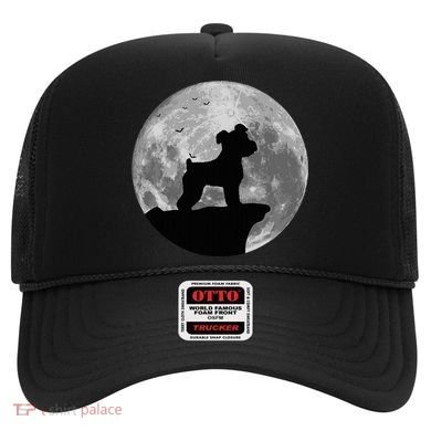 Miniature Schnauzer Silhouette In The Moon Costume Hat