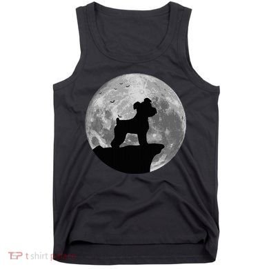 Miniature Schnauzer Silhouette In The Moon Costume Tank Top
