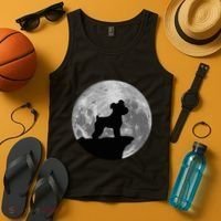 Miniature Schnauzer Silhouette In The Moon Costume Tank Top thumb 4