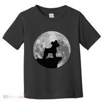 Miniature Schnauzer Silhouette In The Moon Costume Toddler T-Shirt thumb 0