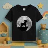 Miniature Schnauzer Silhouette In The Moon Costume Toddler T-Shirt thumb 3