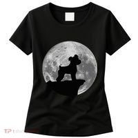Miniature Schnauzer Silhouette In The Moon Costume Women's T-Shirt thumb 0