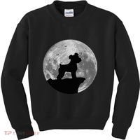 Miniature Schnauzer Silhouette In The Moon Costume Kids Sweatshirt thumb 0