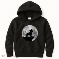 Miniature Schnauzer Silhouette In The Moon Costume Kids Hoodie thumb 0