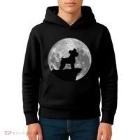 Miniature Schnauzer Silhouette In The Moon Costume Kids Hoodie thumb 4