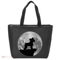Miniature Schnauzer Silhouette In The Moon Costume Tote Bag thumb 0