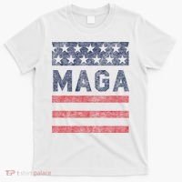 Maga Stars & Stripes Retro Vintage Distressed Graphic T-Shirt thumb 0