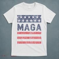 Maga Stars & Stripes Retro Vintage Distressed Graphic T-Shirt thumb 5