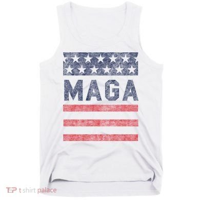 Maga Stars & Stripes Retro Vintage Distressed Graphic Tank Top