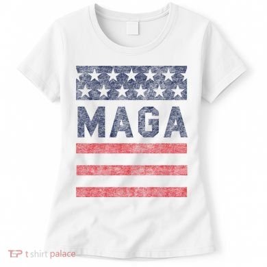 Maga Stars & Stripes Retro Vintage Distressed Graphic Women's T-Shirt