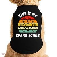 My Spare Scrub Funny Healthcare Worker Nurse CNAs Doggie Tank thumb 0