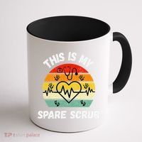 My Spare Scrub Funny Healthcare Worker Nurse CNAs Coffee Mug thumb 1