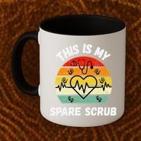 My Spare Scrub Funny Healthcare Worker Nurse CNAs Coffee Mug thumb 2