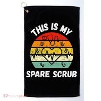 My Spare Scrub Funny Healthcare Worker Nurse CNAs Golf Towel thumb 0