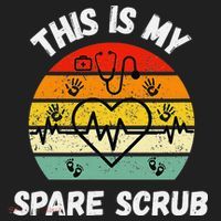 My Spare Scrub Funny Healthcare Worker Nurse CNAs Golf Towel thumb 3