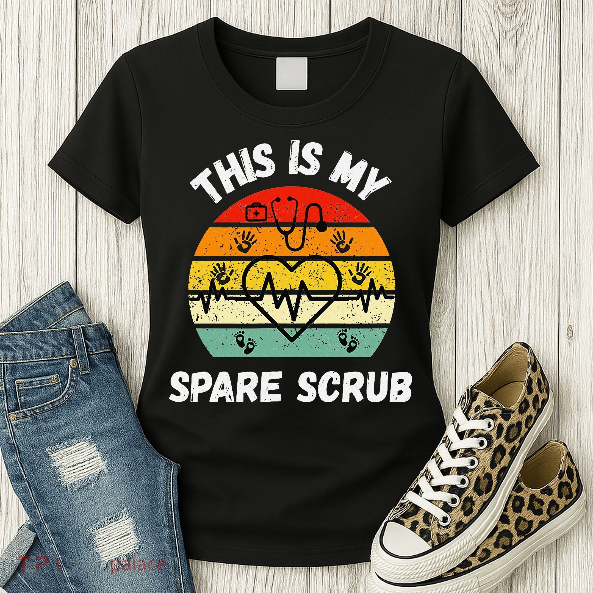 My Spare Scrub Funny Healthcare Worker Nurse CNAs Women's T-Shirt