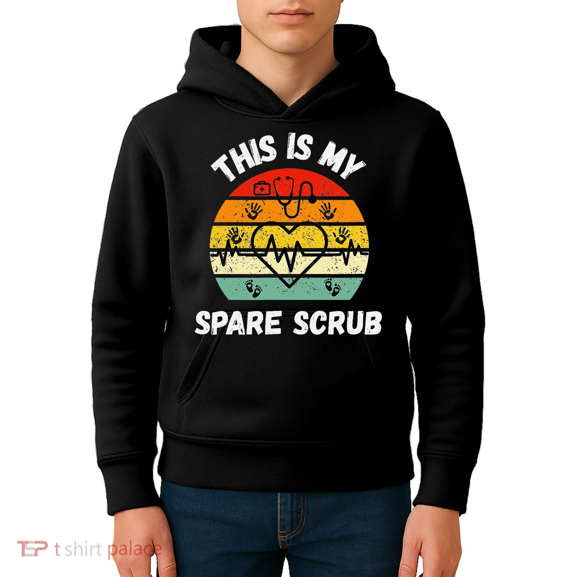 My Spare Scrub Funny Healthcare Worker Nurse CNAs Kids Hoodie