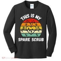 My Spare Scrub Funny Healthcare Worker Nurse CNAs Kids Long Sleeve Shirt thumb 0
