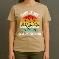 My Spare Scrub Funny Healthcare Worker Nurse CNAs T-Shirt thumb 4