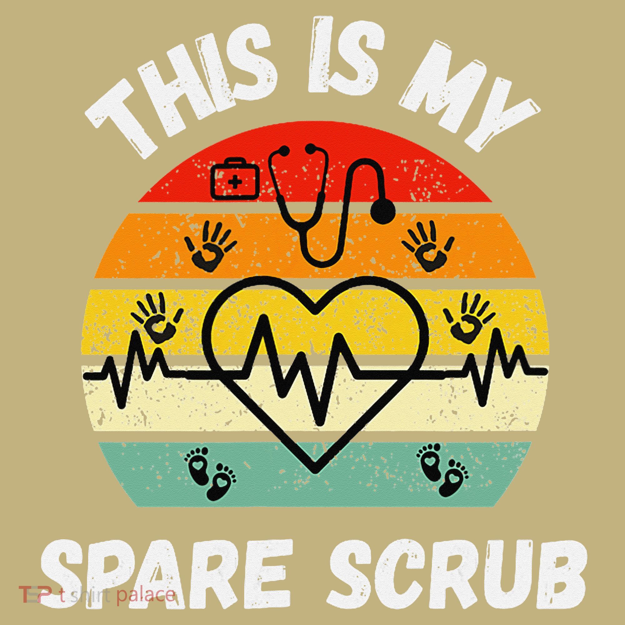My Spare Scrub Funny Healthcare Worker Nurse CNAs Mousepad