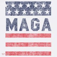 Maga Stars & Stripes Retro Vintage Distressed Graphic T-Shirt thumb 7