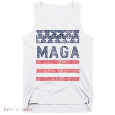 Maga Stars & Stripes Retro Vintage Distressed Graphic Tank Top